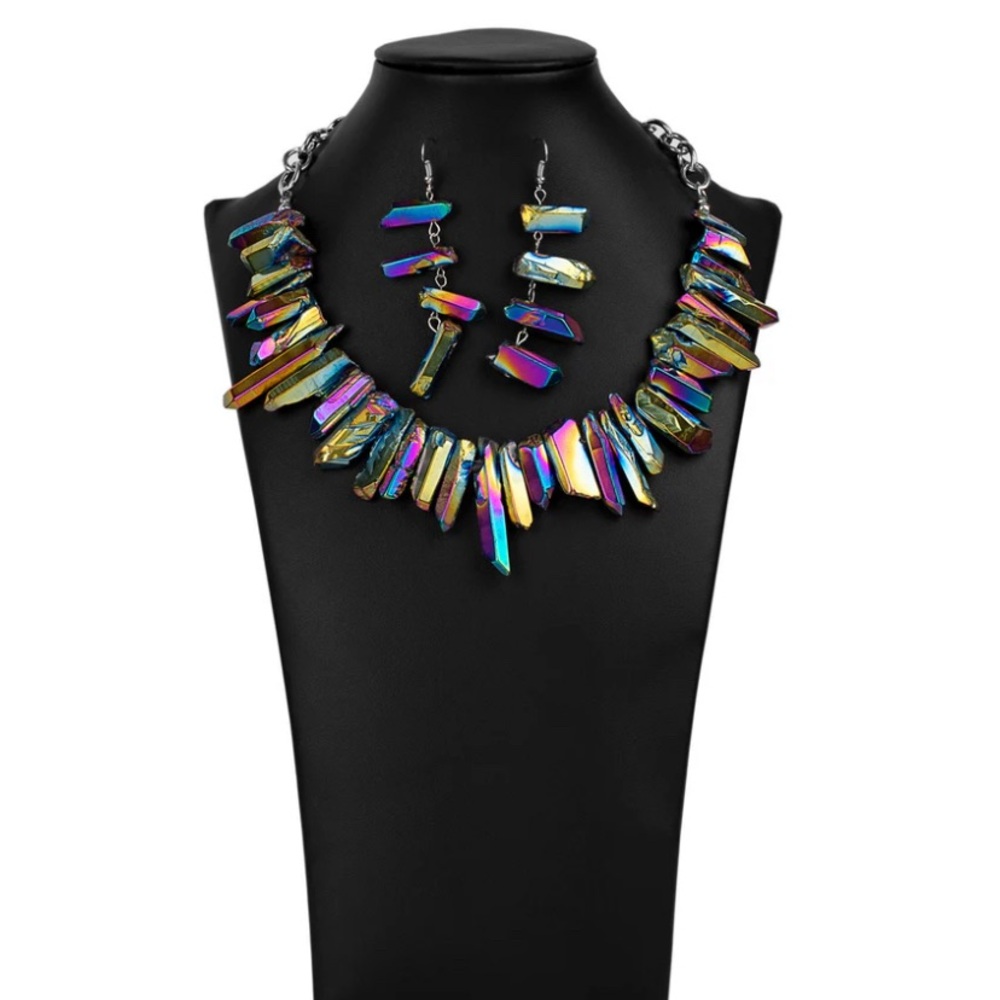 NWT - Paparazzi - Zi Collection - Charismatic necklace w/earrings - mult…